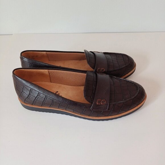Women’s Life Stride Zee Patent Velocity 2.0 Slip Dark Chocolate Brown Loafers - Picture 1 of 8